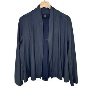 Eileen Fisher Women’s Stretch Washable Open Front Long Sleeve Jacket Size Large
